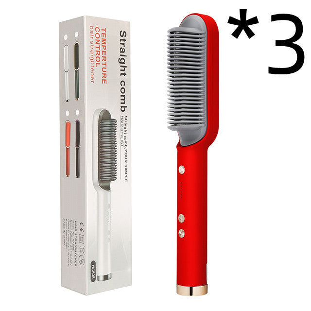 New 2 In 1 Hair Straightener Hot Comb Negative Ion 🔥 TODAY ONLY: 50% OFF!
