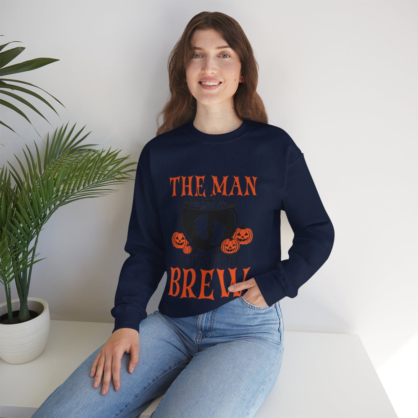 The Man Behind the Brew, Pregnancy Sweatshirt Gift, The Man Behind The Bump, Funny Sweatshirt, Mens Dad Shirt Baby, Gifts for Dad Pregnant