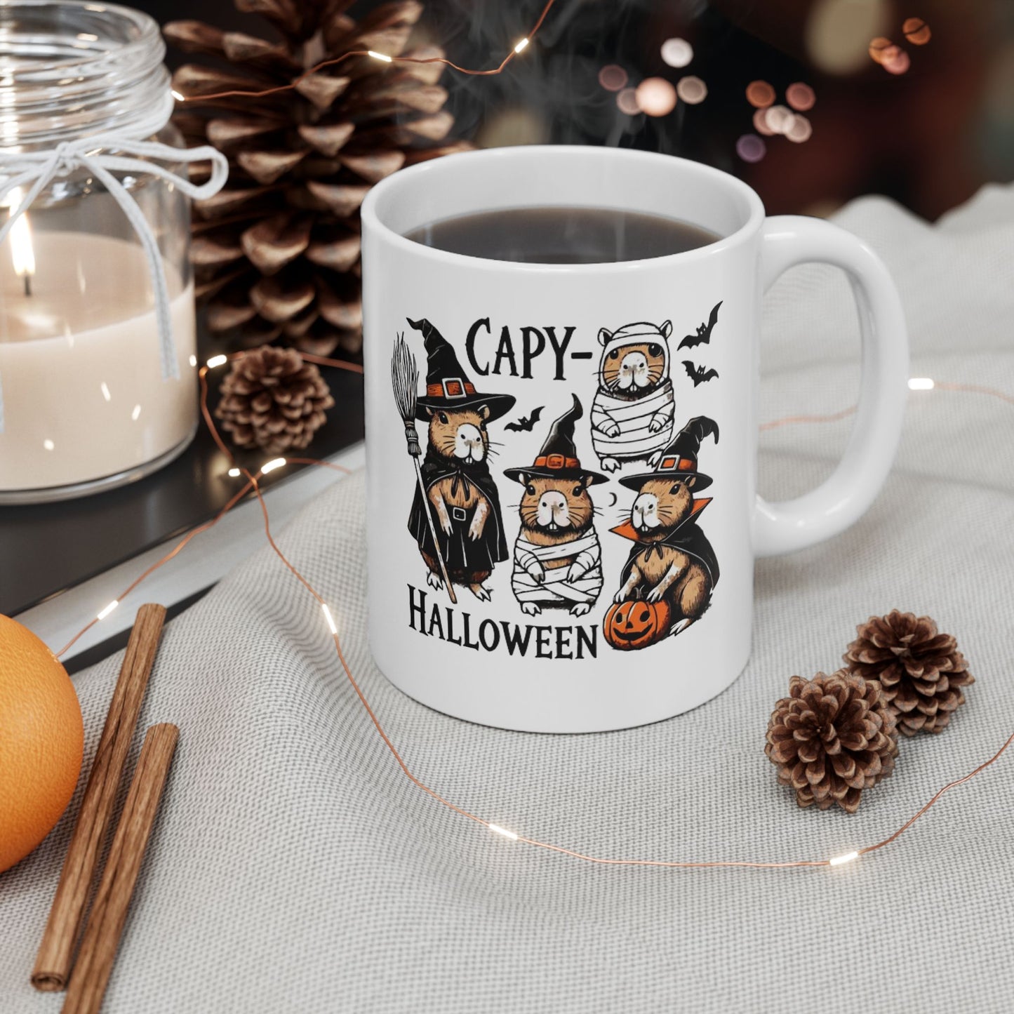 Halloween Capybara Mugs