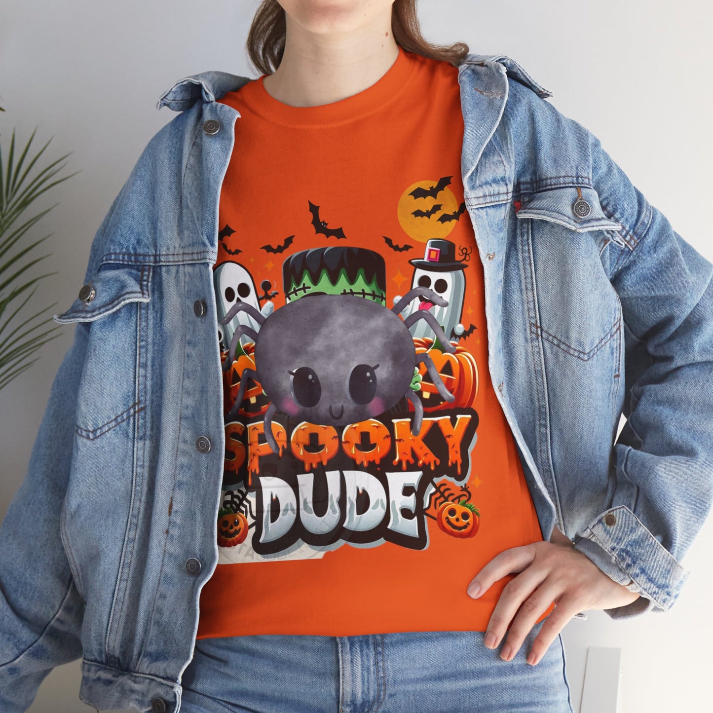 Spooky Dude Shirt, Vintage Halloween Clothing, Trick Or Treat Apparel, Pumpkin Shirt, Spooky Vibes Tee, Cute Halloween Costume, Funny Shirt Gift