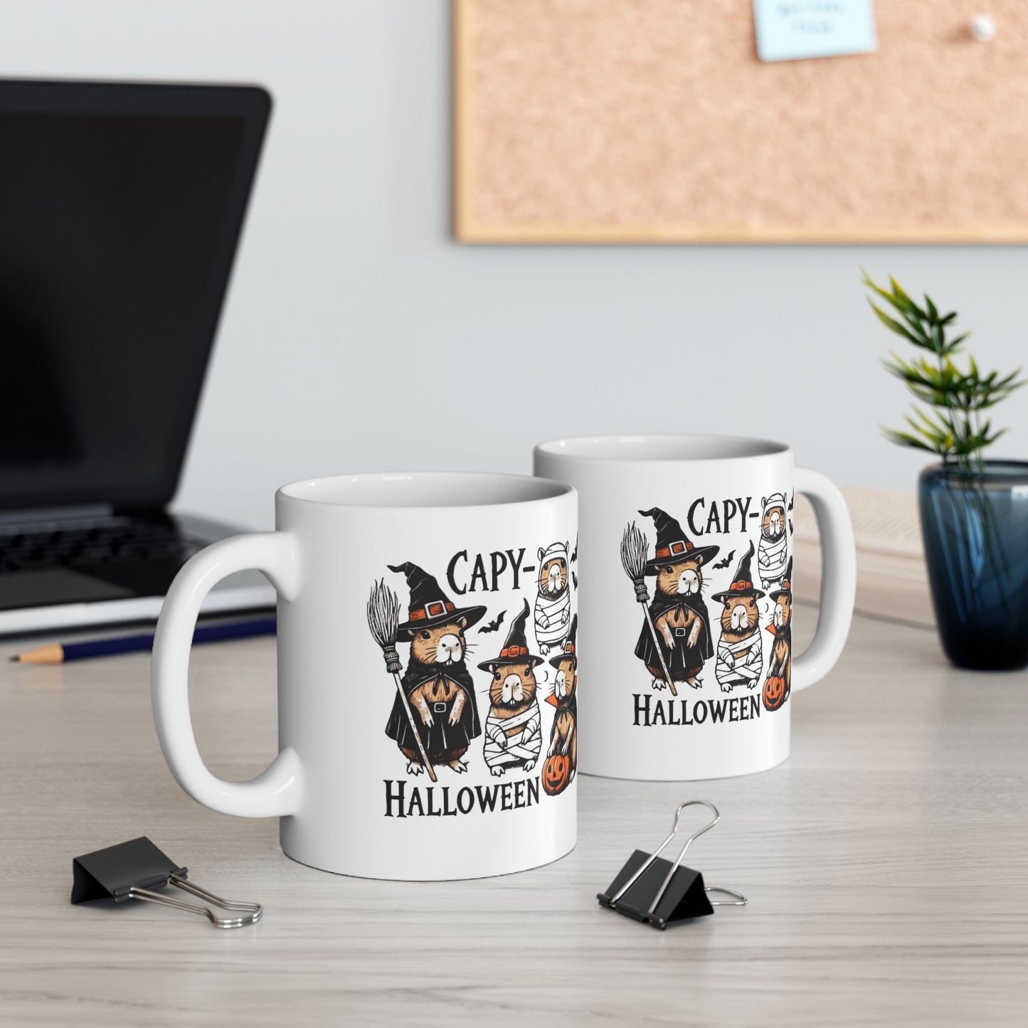 Halloween Capybara Mugs