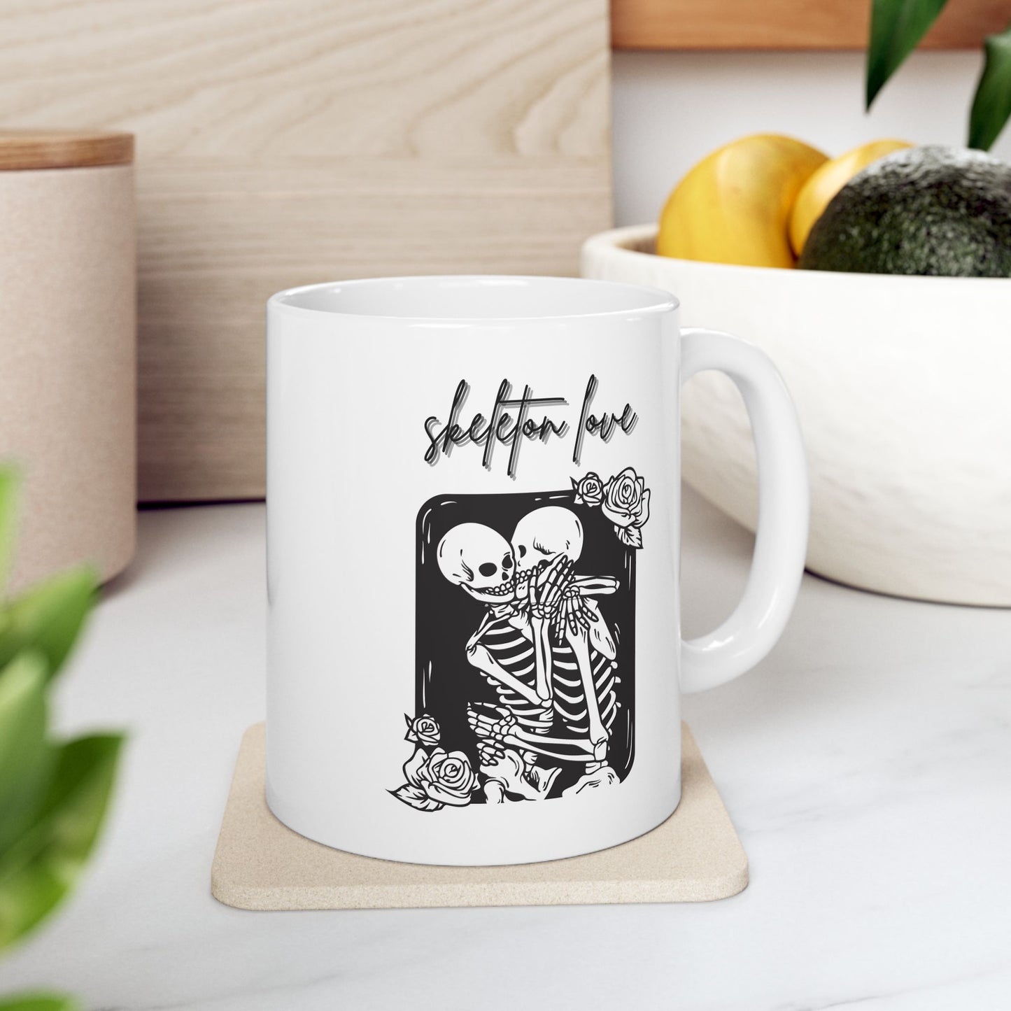 Skeleton Love Mugs, Halloween Party Skeleton Mugs, Halloween Fall Gift, Funny Skeleton Tee, , Skeleton Funny Mugs, Family Love Funny Tee