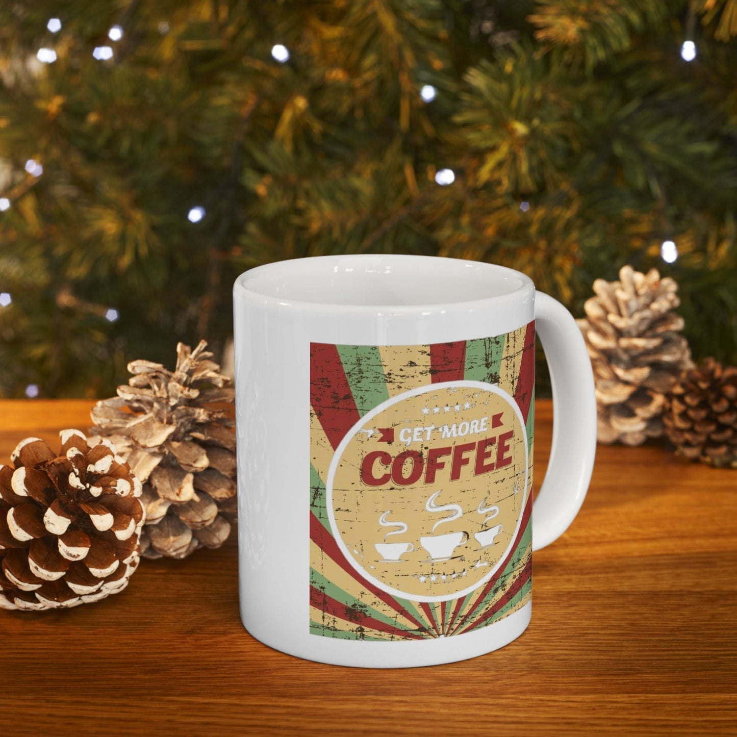 Retro Coffee Lovers Ceramic Mug - 11oz & 15oz