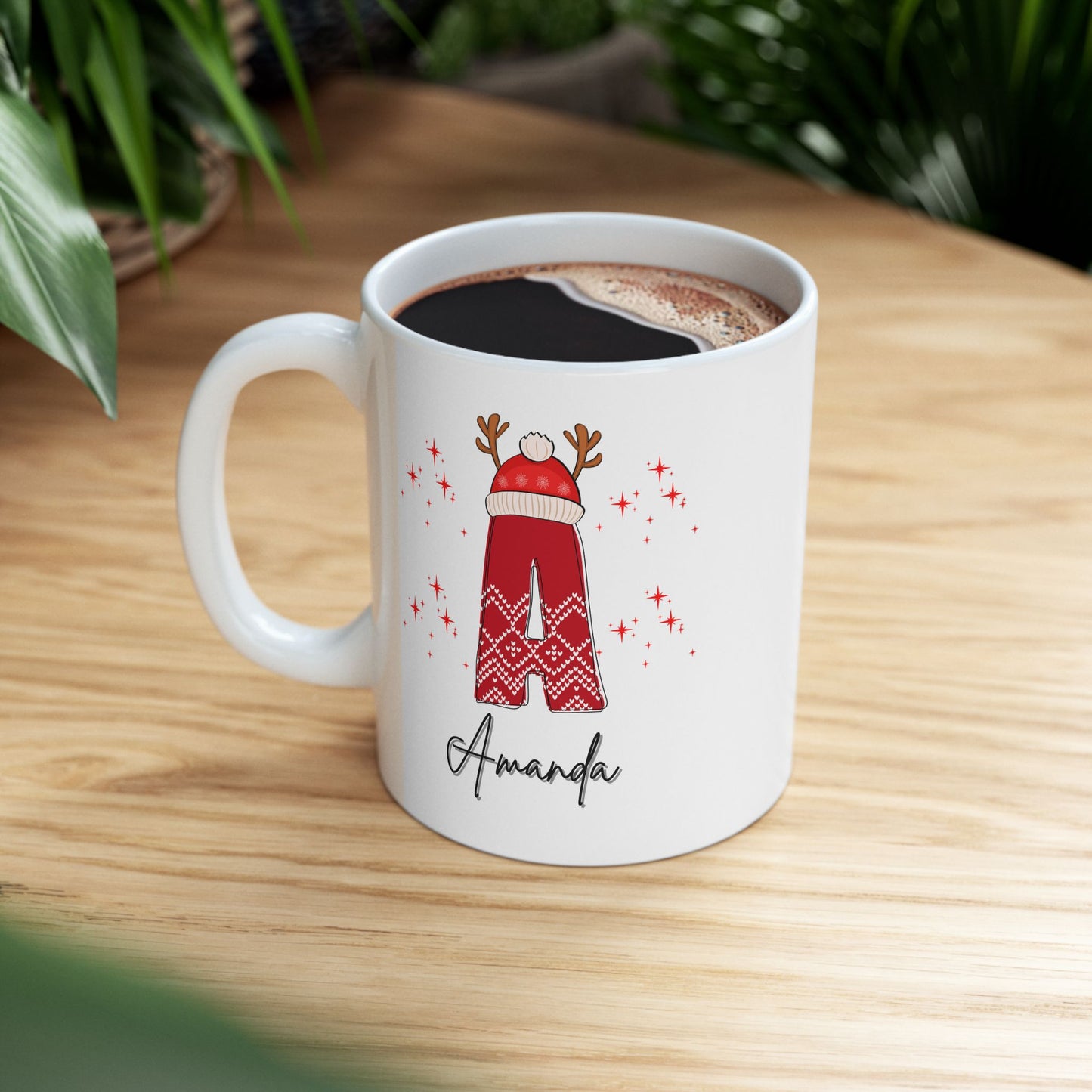 Family Christmas Name Mugs