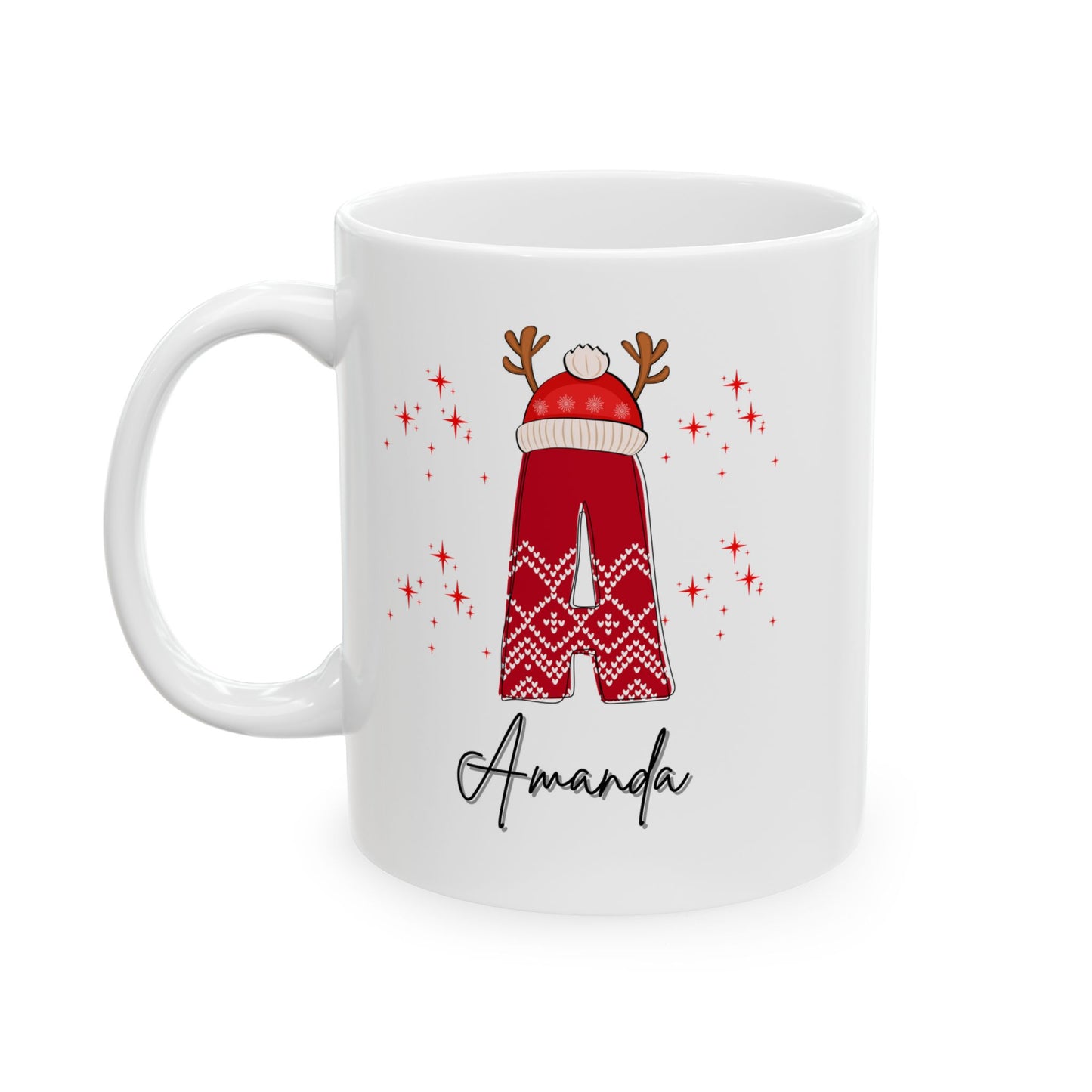 Family Christmas Name Mugs