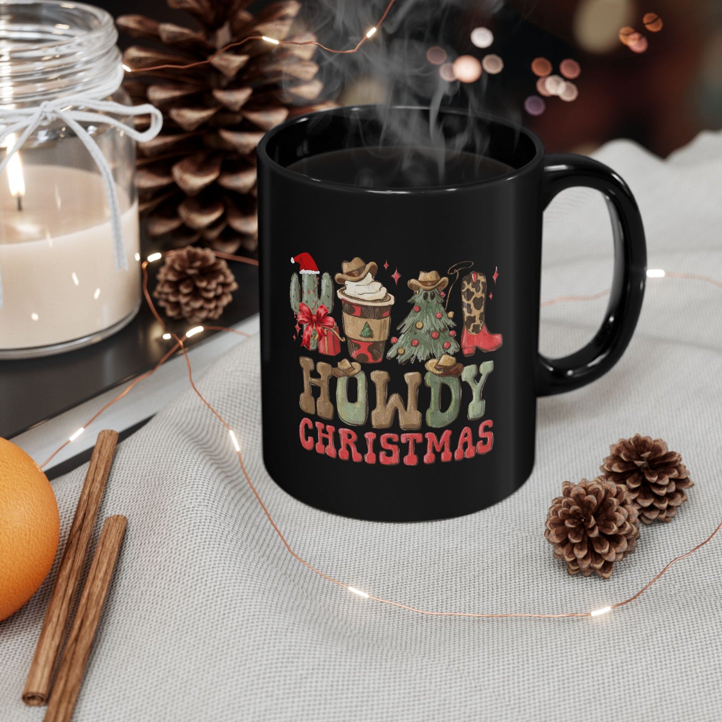 Howdy Christmas Mugs