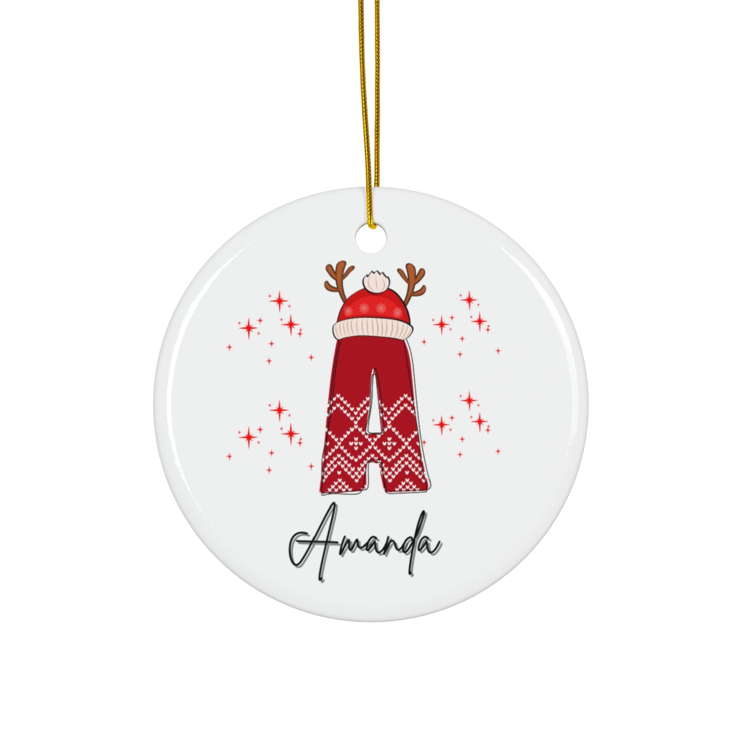 Family Christmas Name Ornament