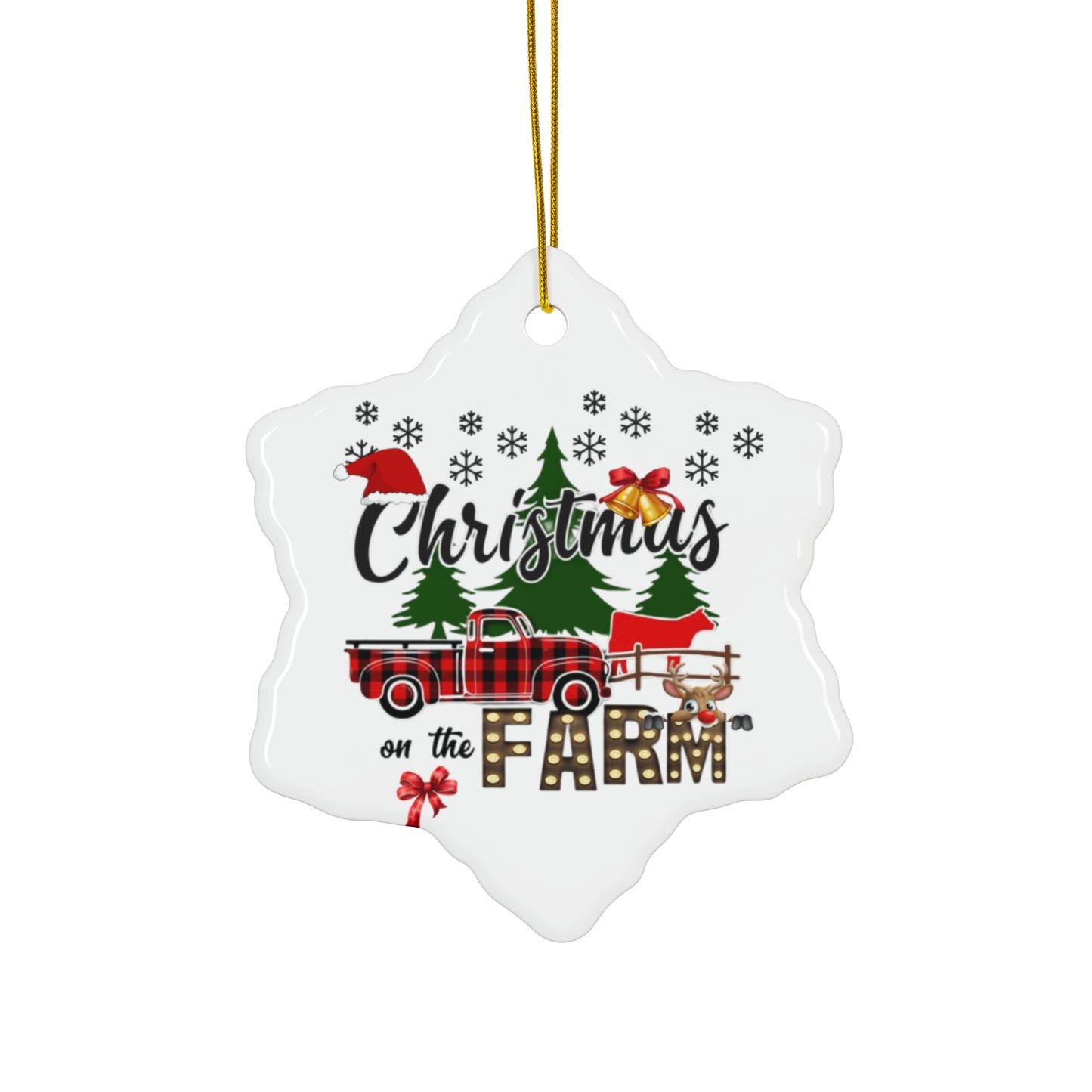 Christmas on the Farm Ornament