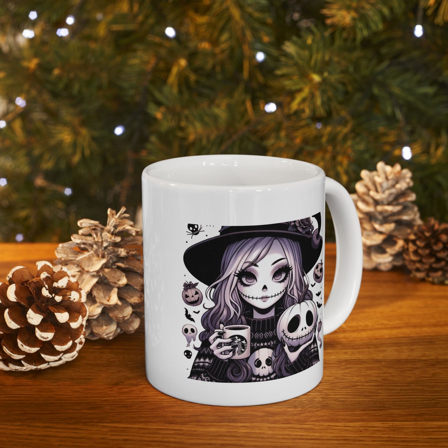 Halloween Girl Mugs, Girl Ghost Mugs