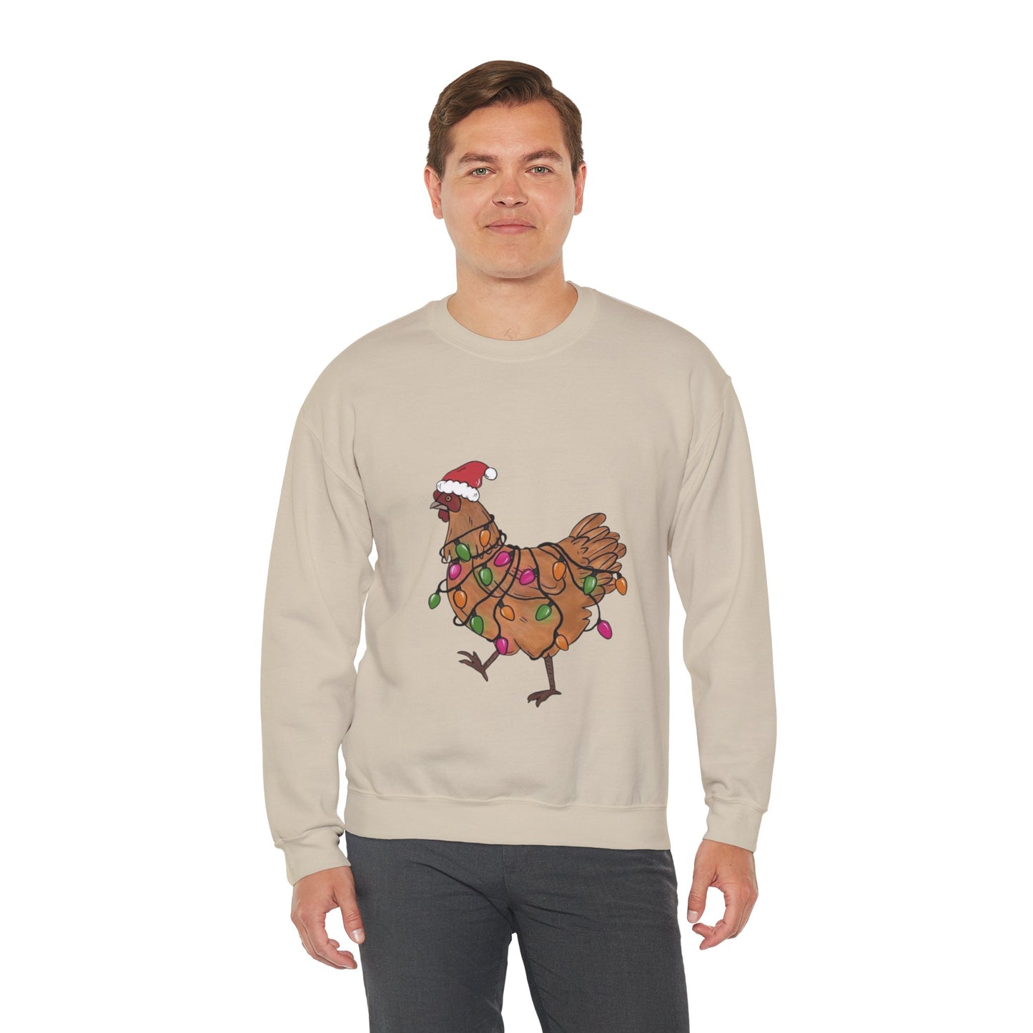 Funny Christmas Chicken Sweatshirt