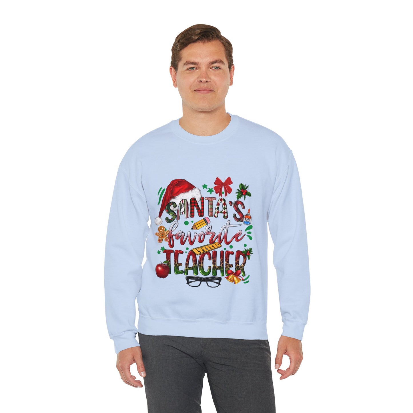 Santa's Favorite Teacher Christmas Sweatshirt