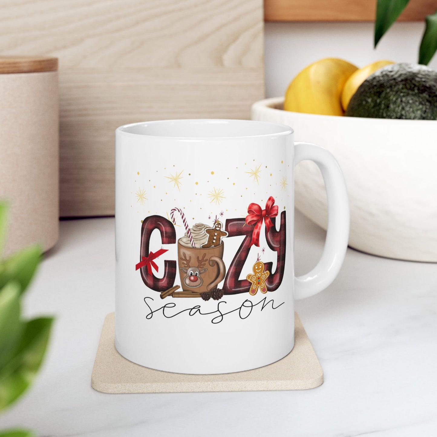 Cozy Coffee Christmas Mugs