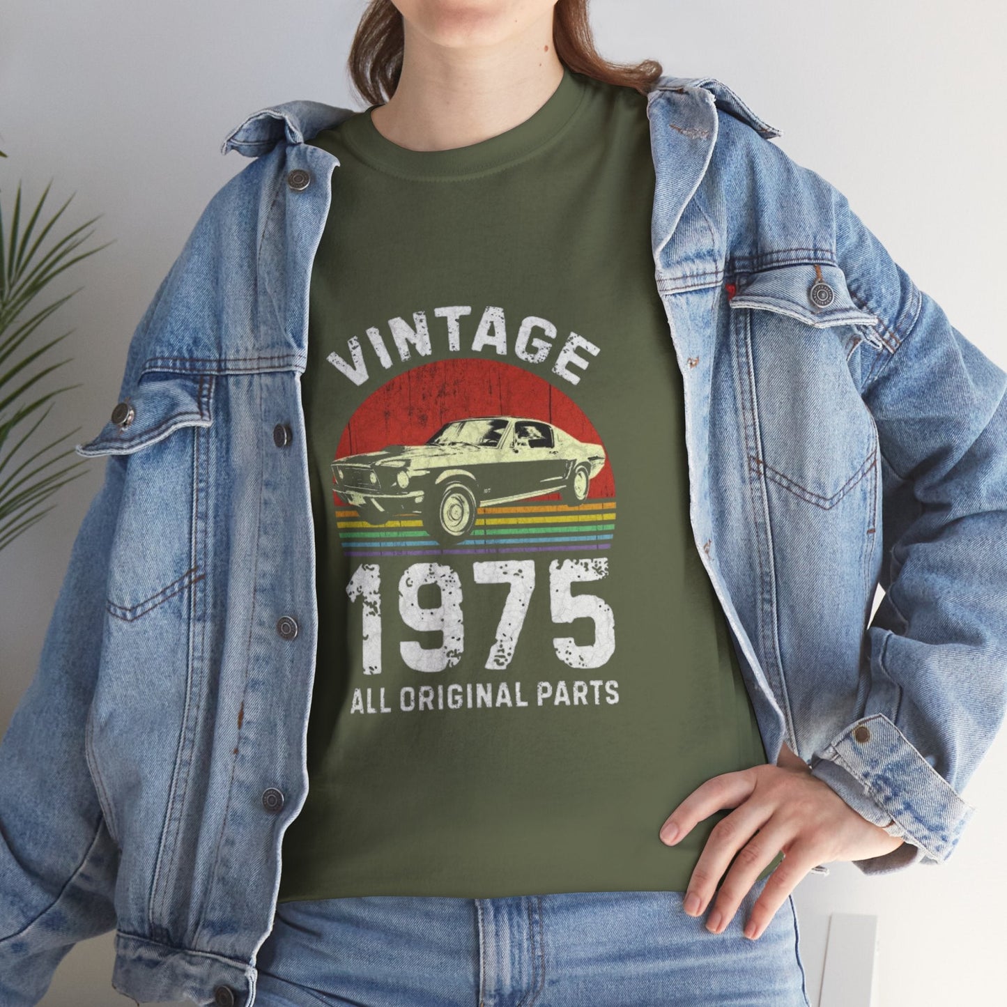 Vintage 1975 Graphic Unisex Heavy Cotton Tee