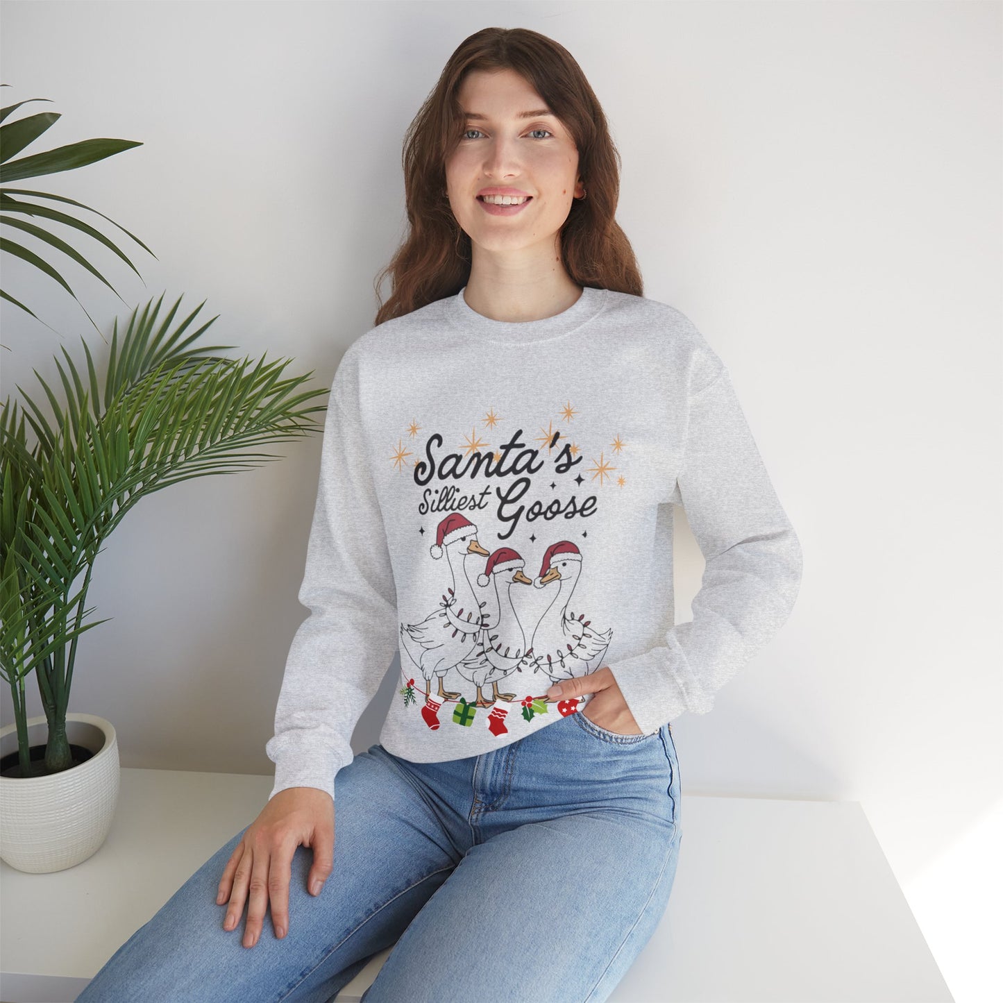 Santa's Silliest Goose Sweatshirt