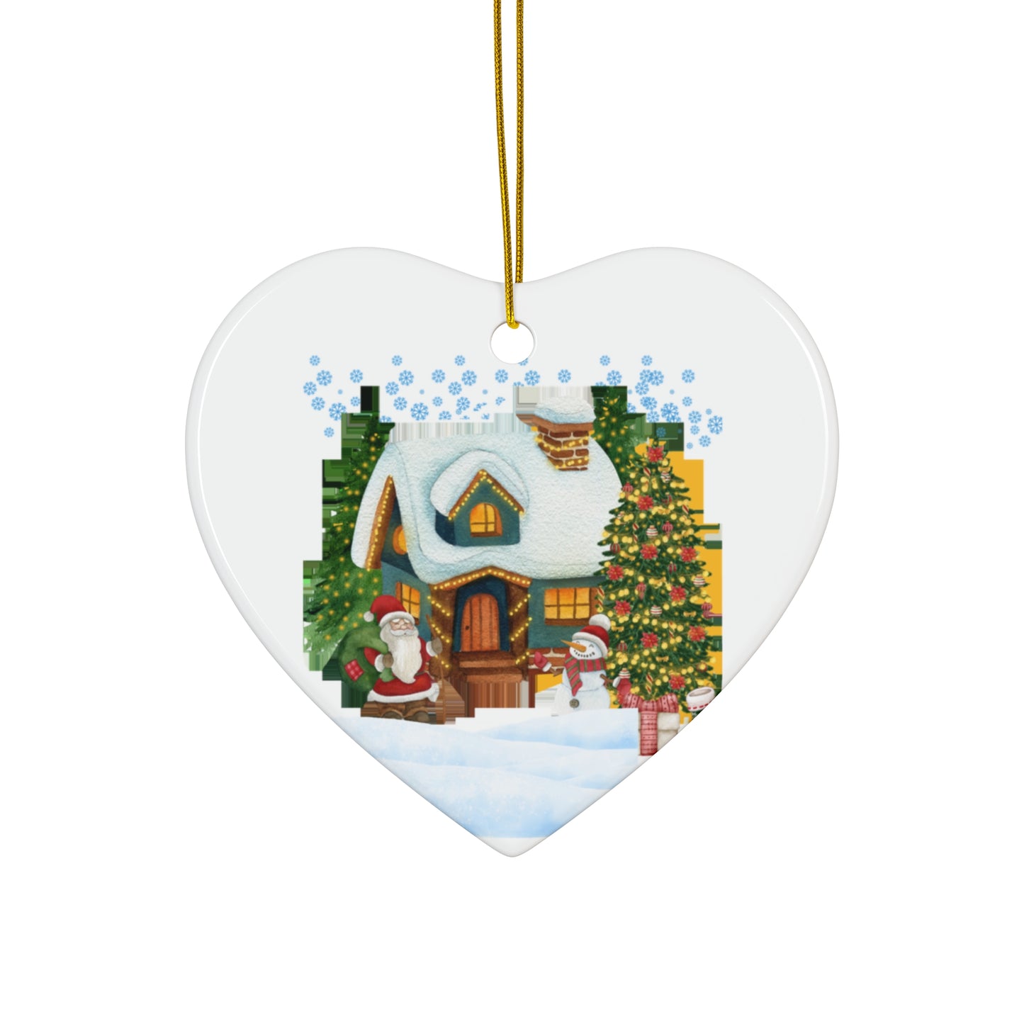 Santa Retro Christmas Ornaments