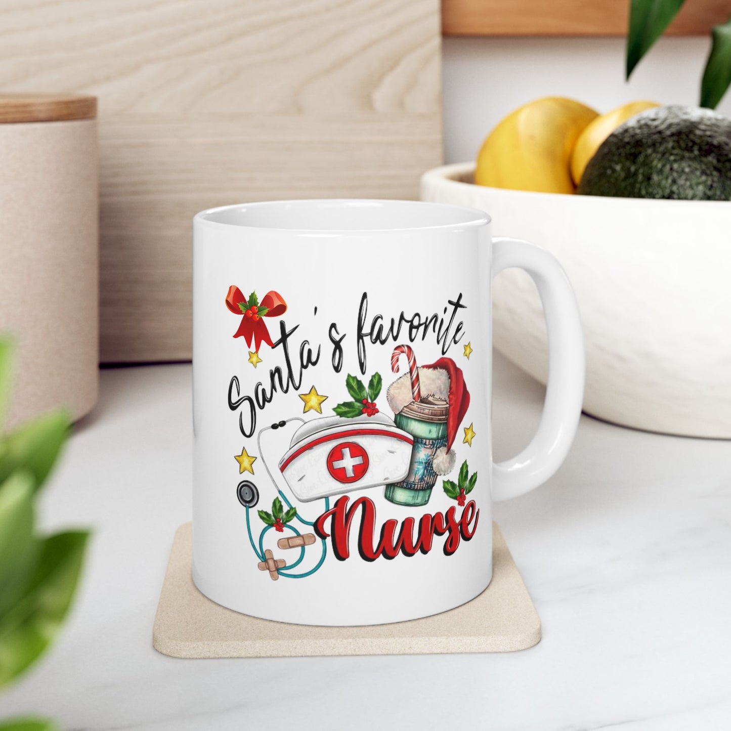 Santa's Favorite Nurse Mugs