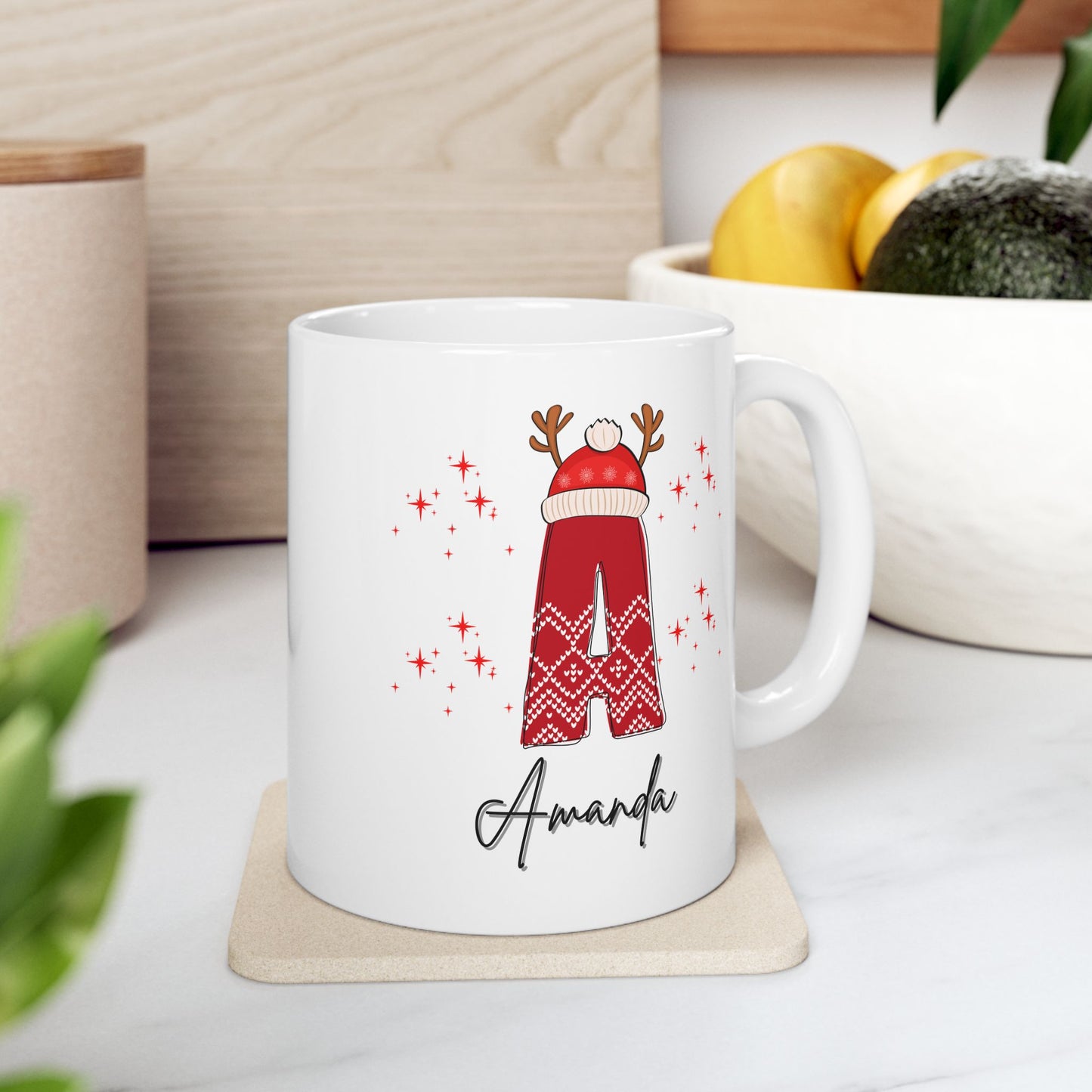 Family Christmas Name Mugs