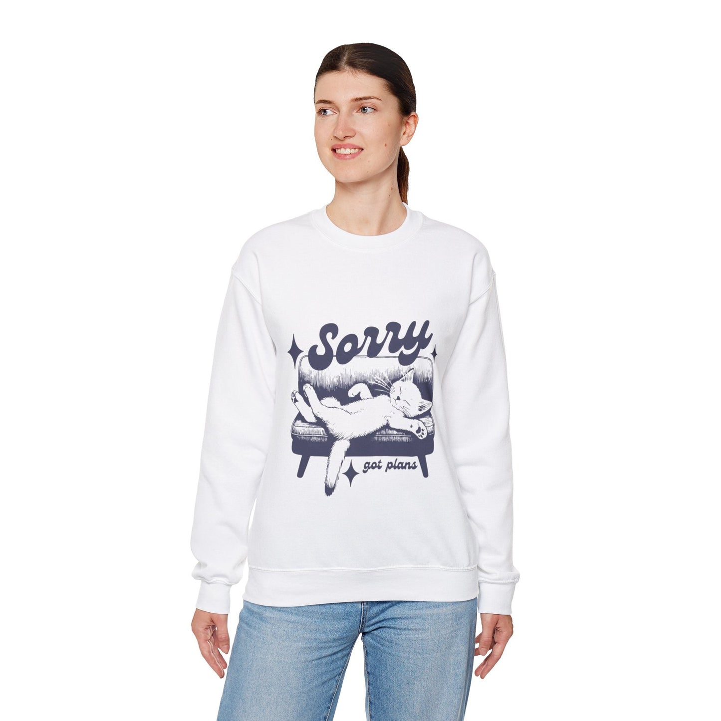 Sorry Ive Got Plans Unisex Heavy Blend Crewneck Sweatshirt