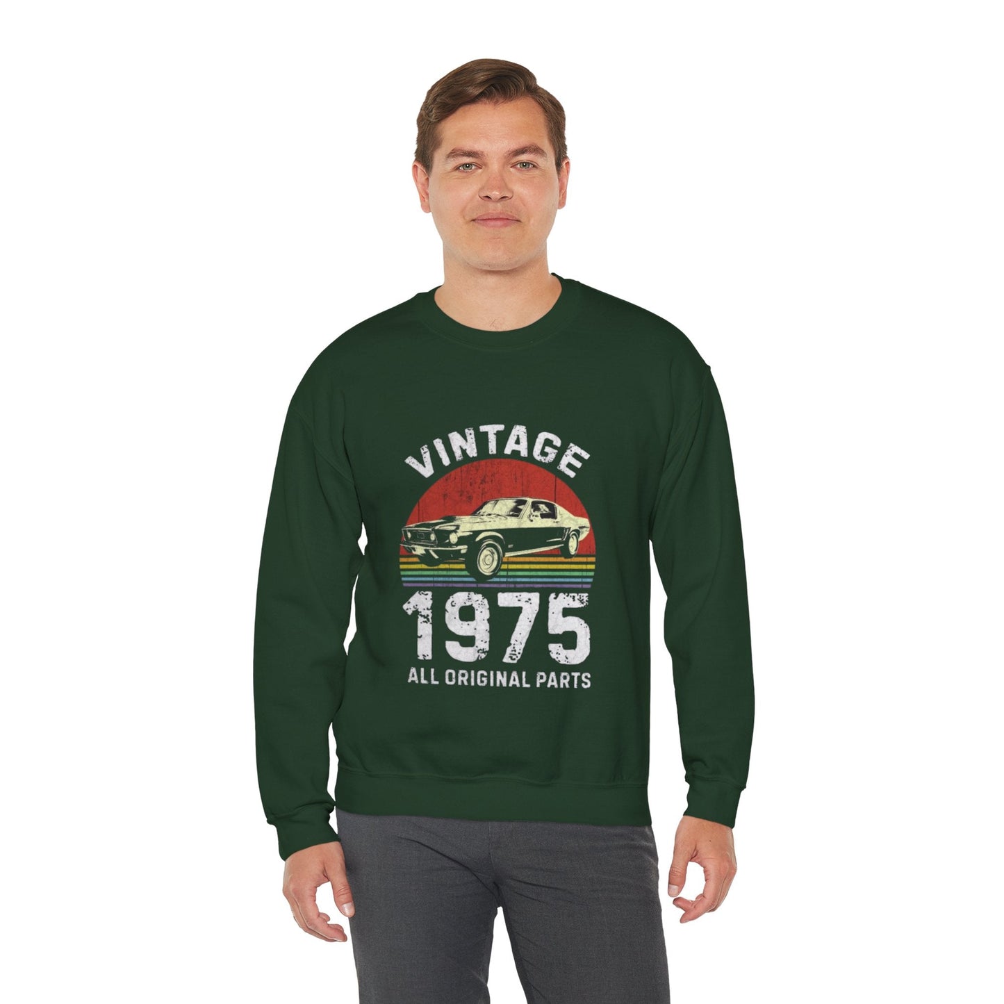 Retro Vintage 1975 Sweatshirt - Original Parts Crewneck | Classic Style