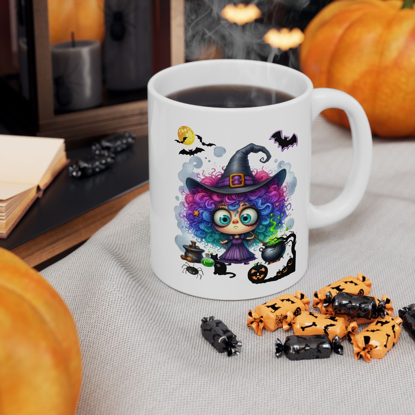 Halloween Girl Mugs, Girl Ghost Mugs