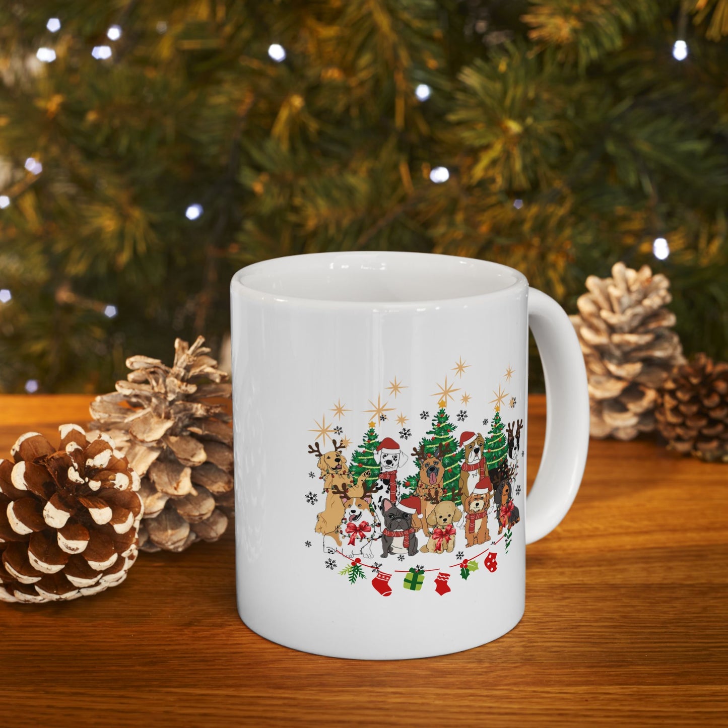 Christmas Dogs Mugs