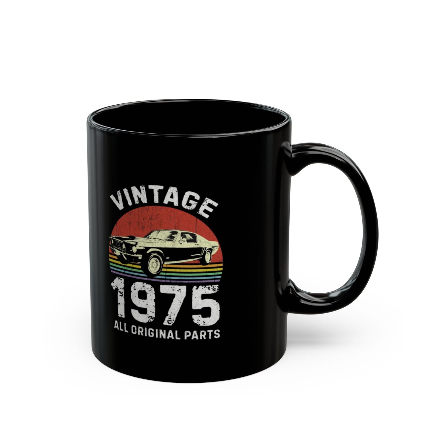 Vintage Car Enthusiast Mug - 1975 All Original Parts (11oz, 15oz)