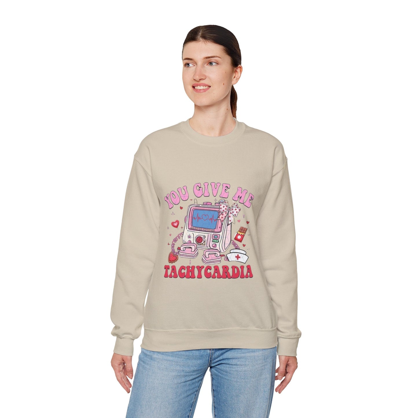 You Give Me Tachycardia Nurse Sweatshirt, Love Gift for Nurse