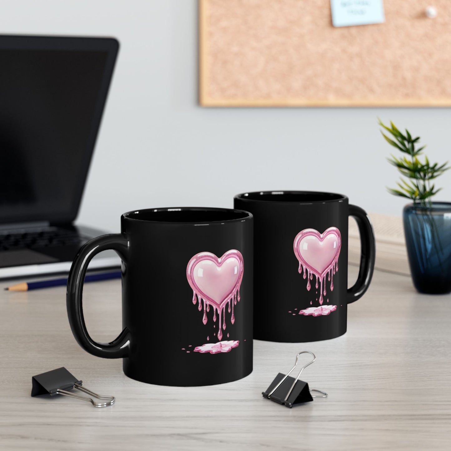 Drippy Heart Valentines Day Mugs, My Heart Valentines Day Gift