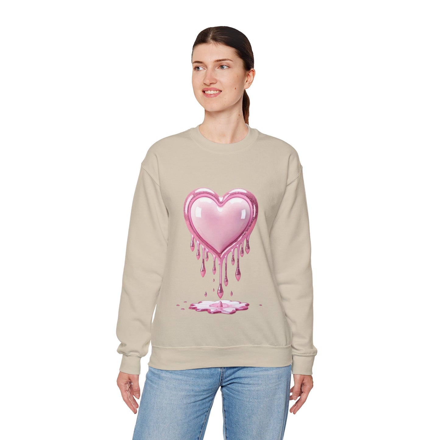 Drippy Heart Valentines Day Sweatshirt, My Heart Valentines Day Gift