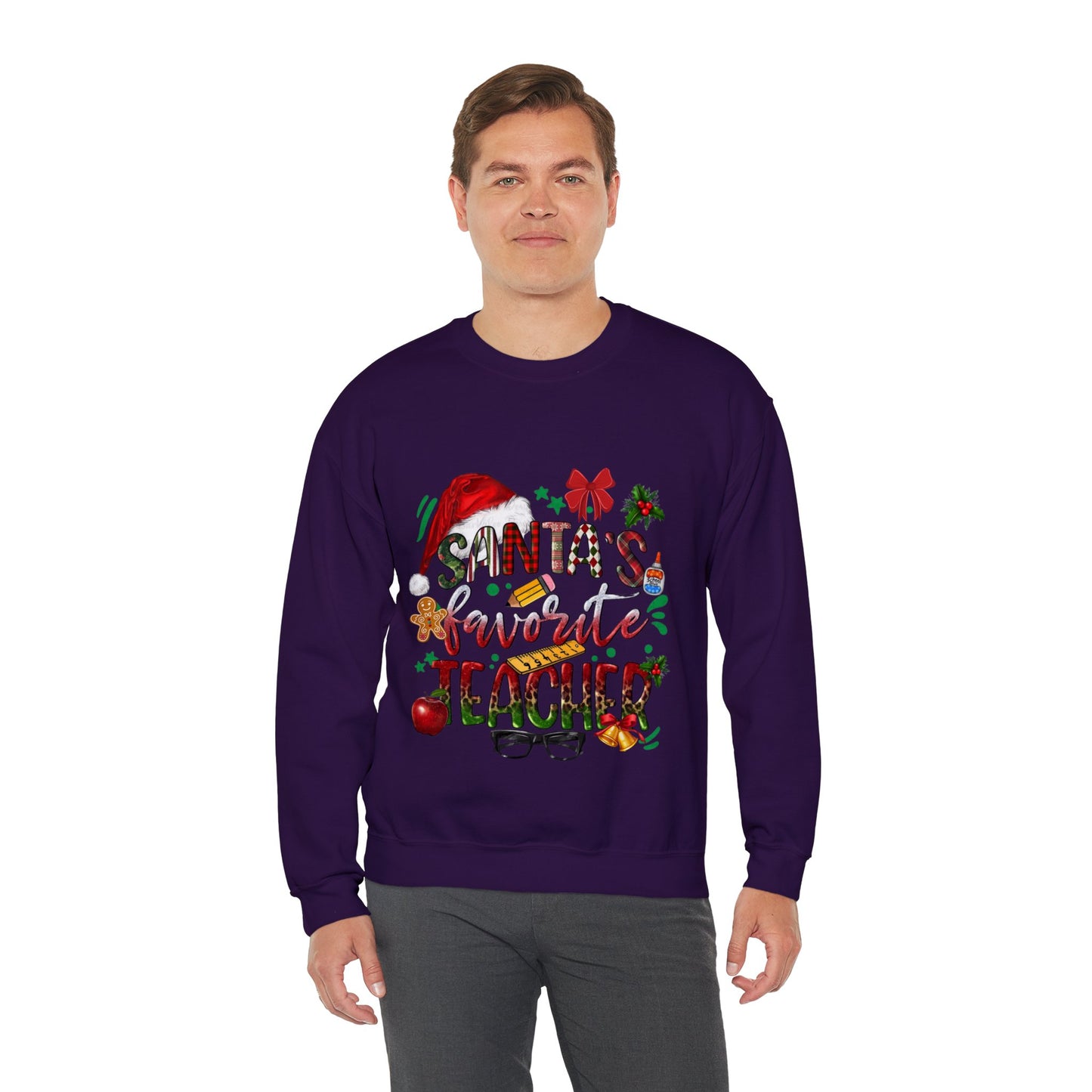 Santa's Favorite Teacher Christmas Sweatshirt