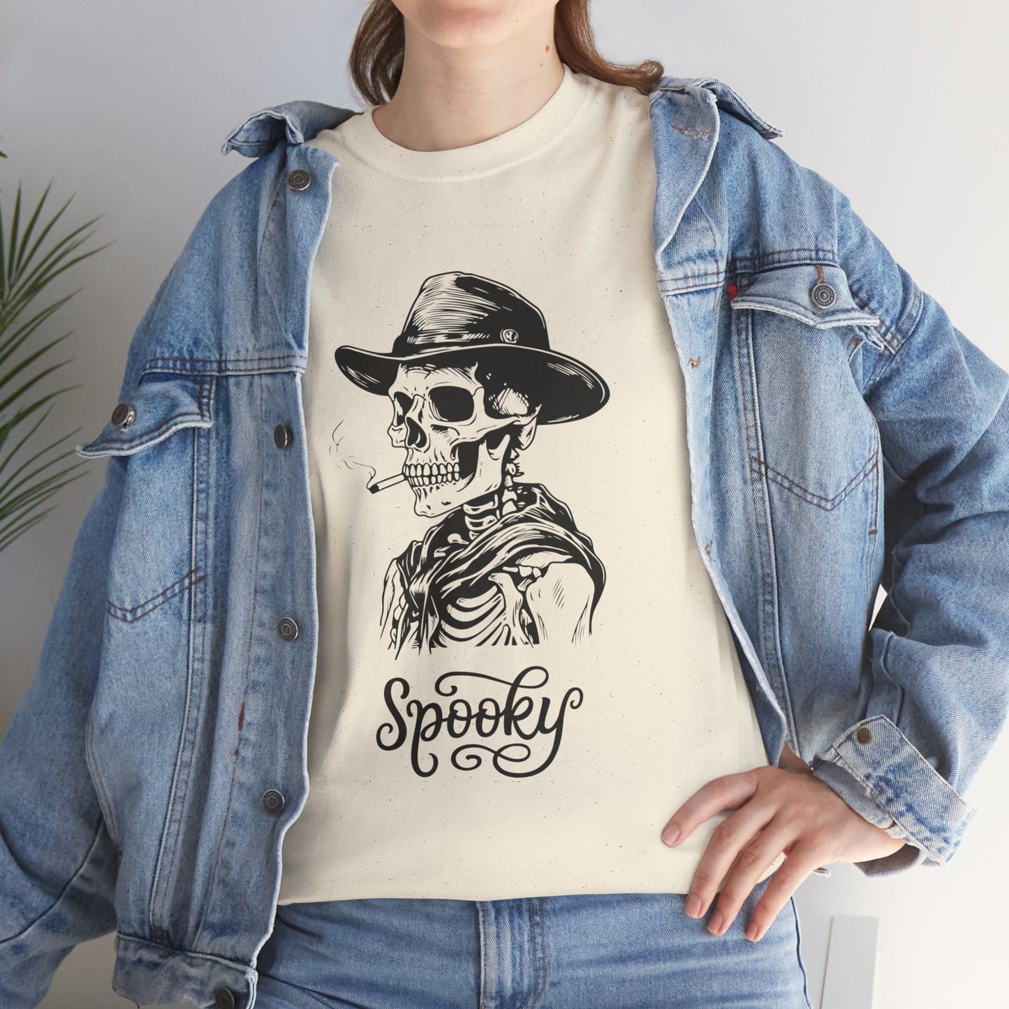 Spooky Season, Skeleton Shirt, Cool Skeleton Smoking Cigarette T-Shirt, Pumpkins Halloween T-Shirt, Spooky Skeleton Design, Halloween Party Shirt, Trendy Fall Tee