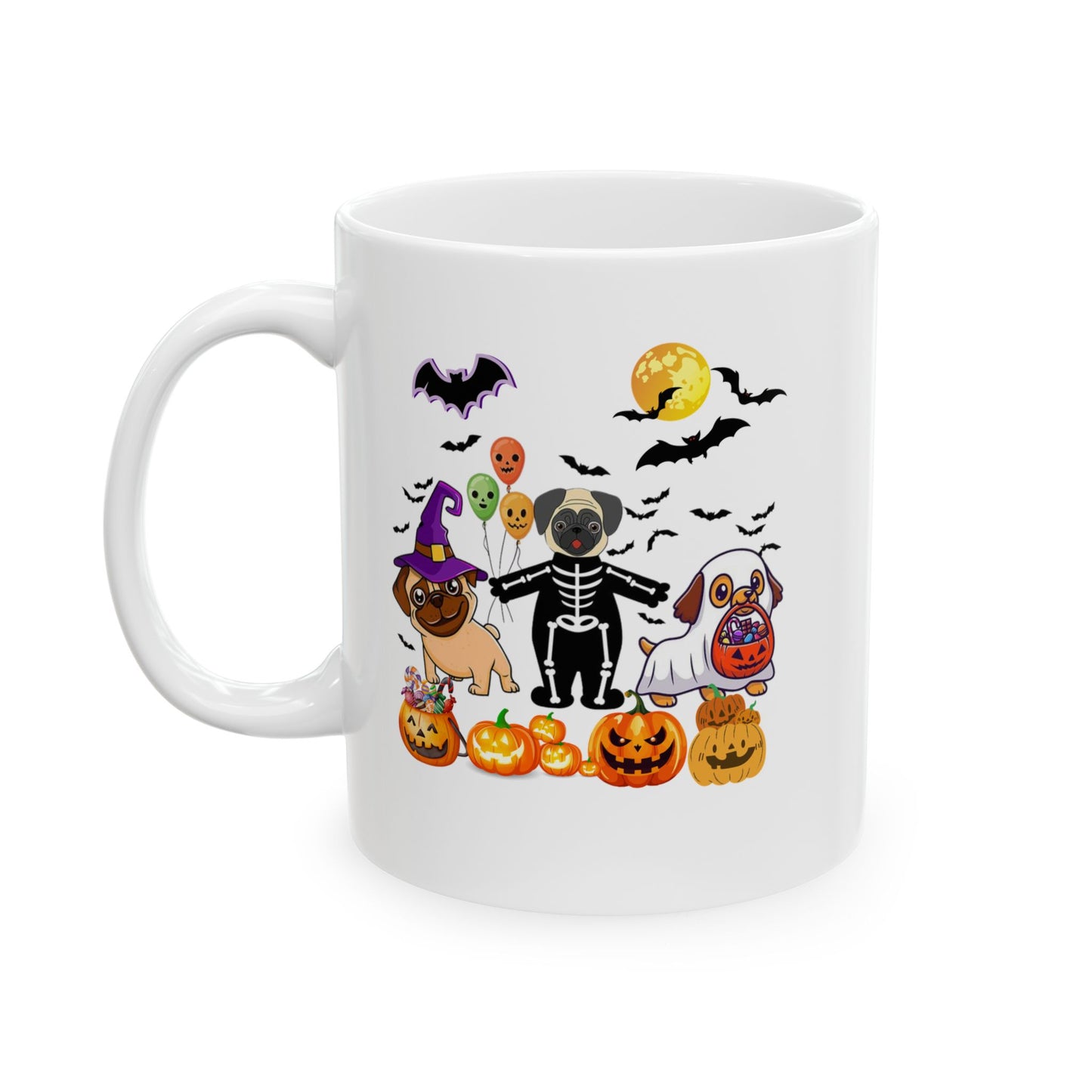 Spooky Season Ghost Dogs Halloween Pumpkin Mugs, Halloween Dog Mugs, Ghost Dog Tee, Pumpkin Mugs, Cute Dogs Tees, Animal Lovers Gift