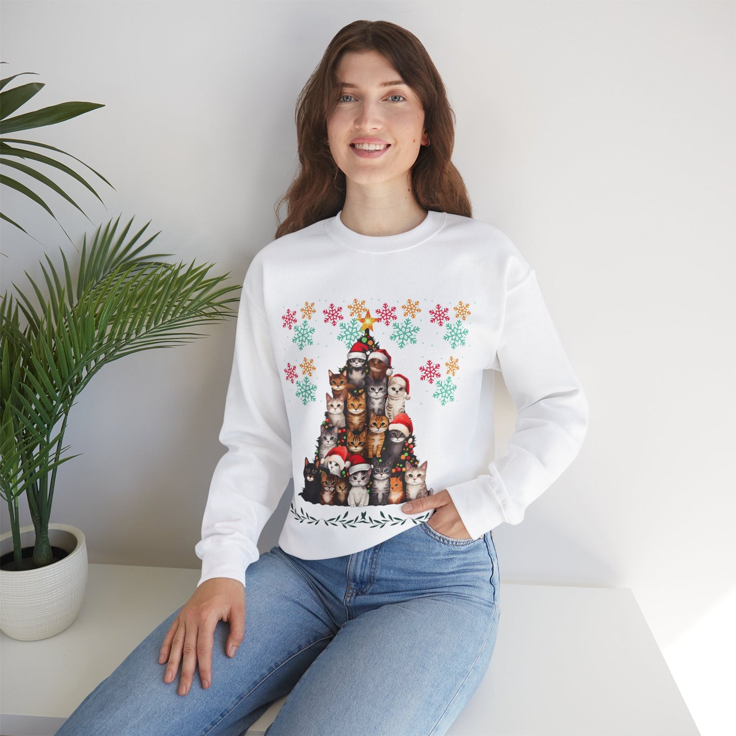 Funny Cats Christmas Sweatshirt