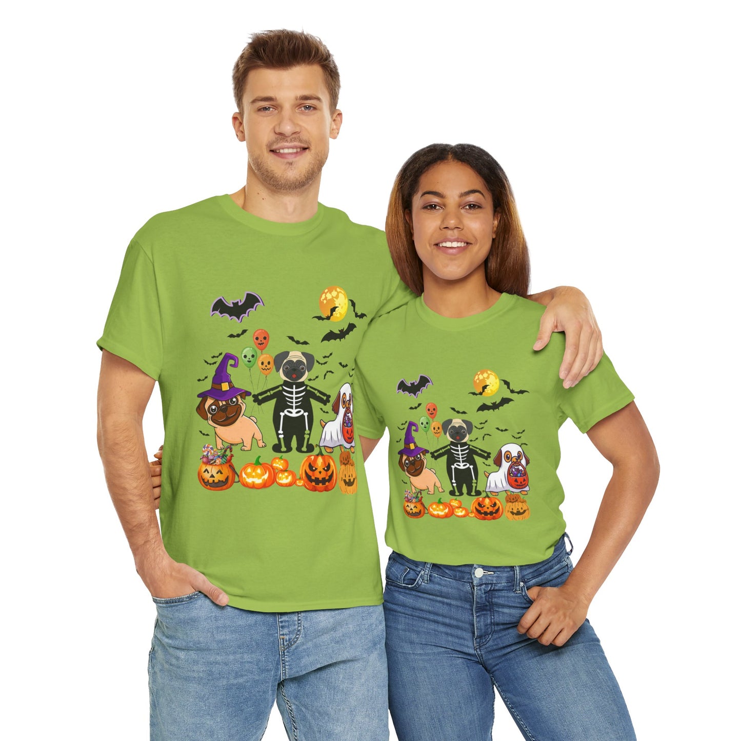 Spooky Season Ghost Dogs Halloween Pumpkin Tshirt, Halloween Dog T-Shirt, Ghost Dog Tee, Pumpkin Shirt, Cute Dogs Tees, Animal Lovers Gift