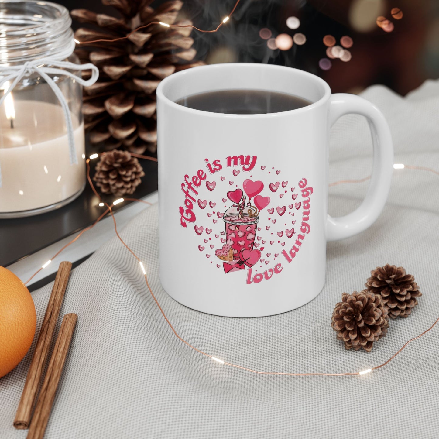 Coffee Is My Love Language Mugs, Coffee Lover Gift