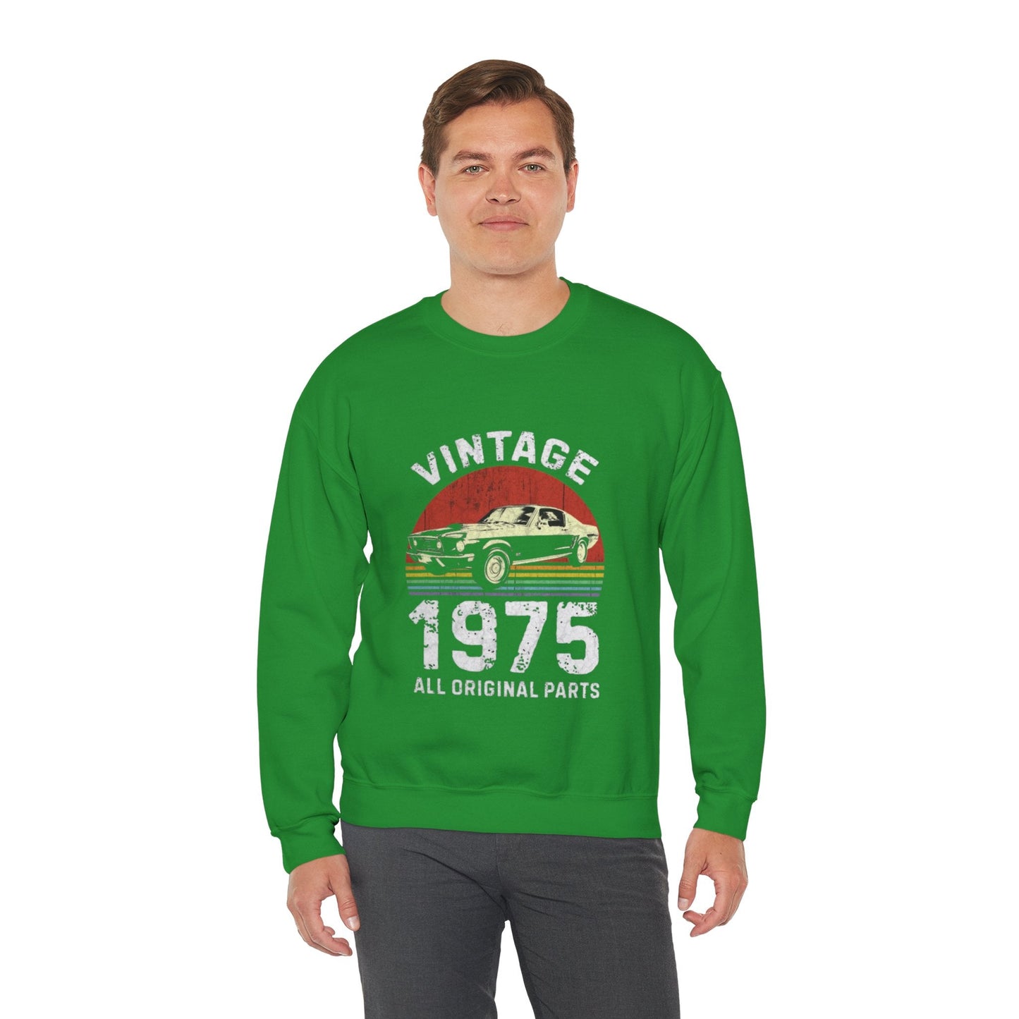 Retro Vintage 1975 Sweatshirt - Original Parts Crewneck | Classic Style