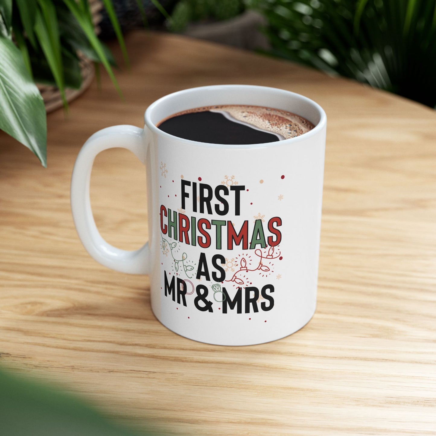 First Christmas As Mr and Mrs Christmas Mugs