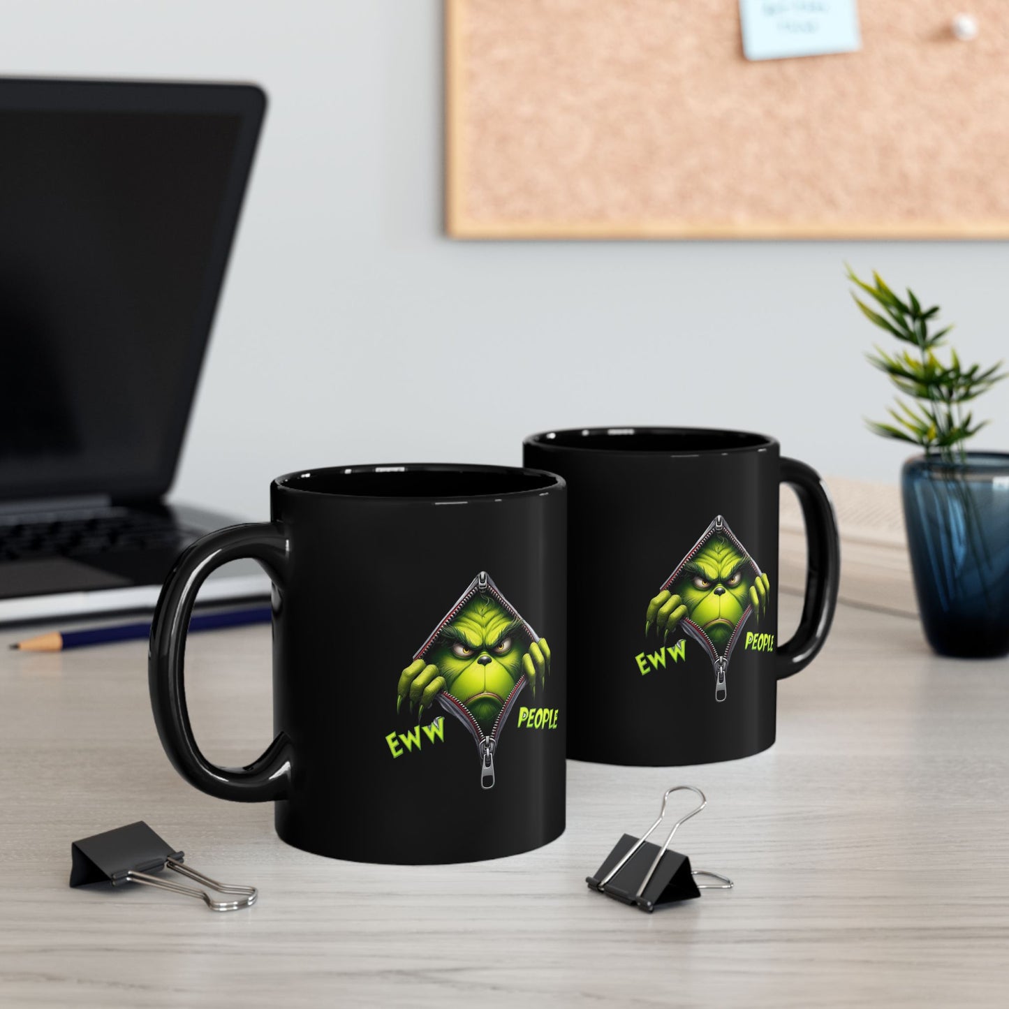 Grinch Ew People Mugs