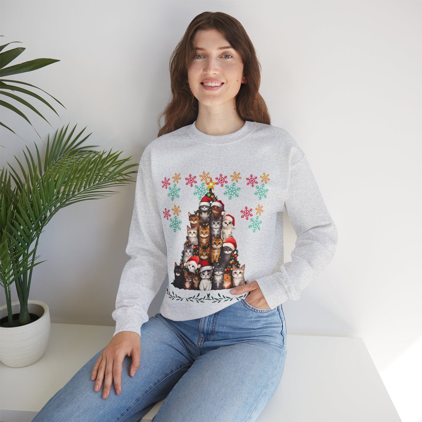 Funny Cats Christmas Sweatshirt