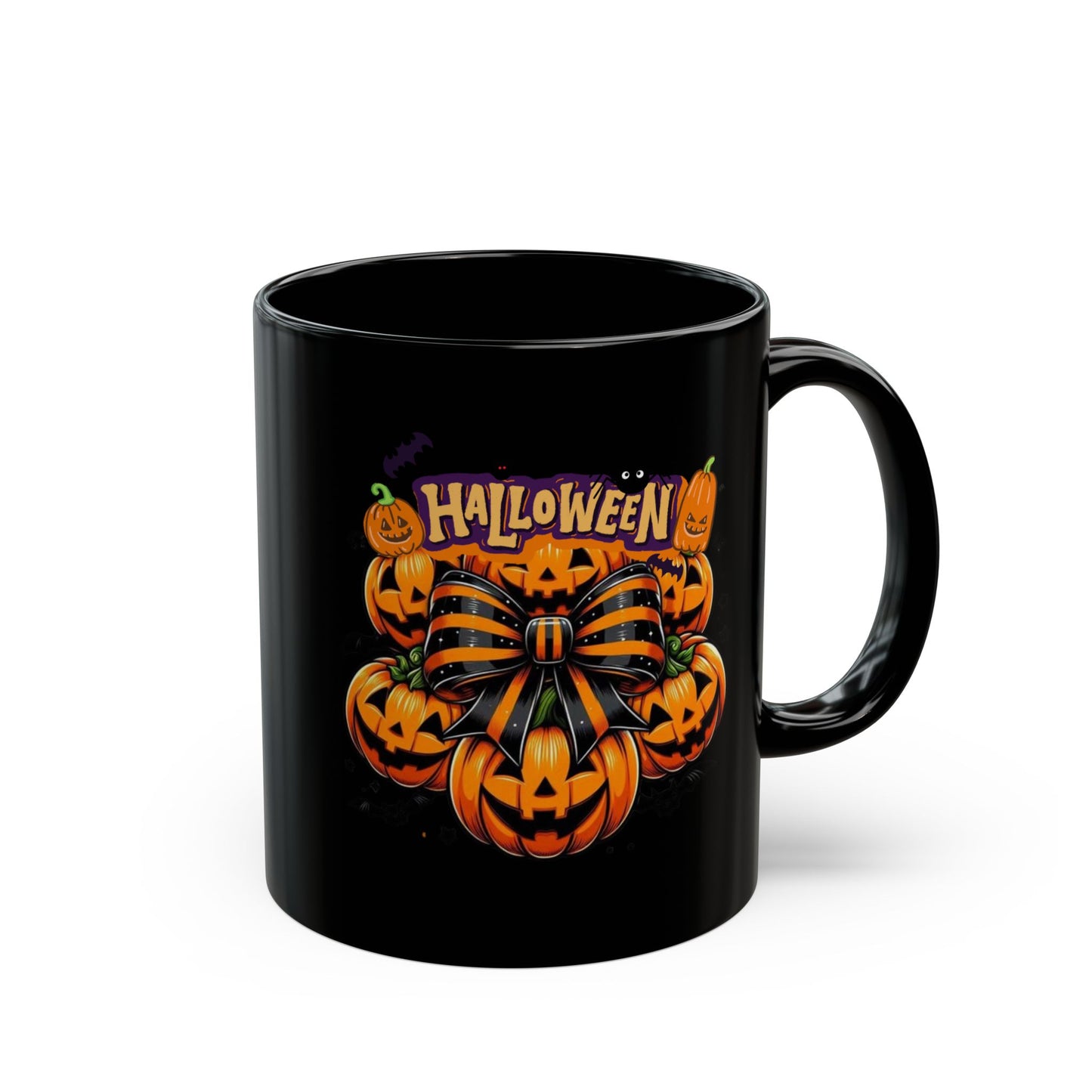 Halloween Mugs, Retro Halloween Pumpkin Mugs