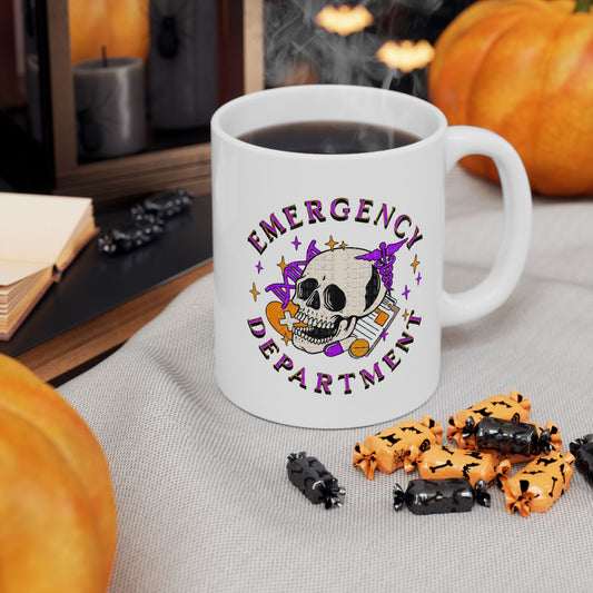 Nurse Halloween Mugs, Emergency Department Mugs, Spooky Nurse, L&D Nurse Halloween, Registered Nurse, Gift for Nurse, ED Nurse Halloween