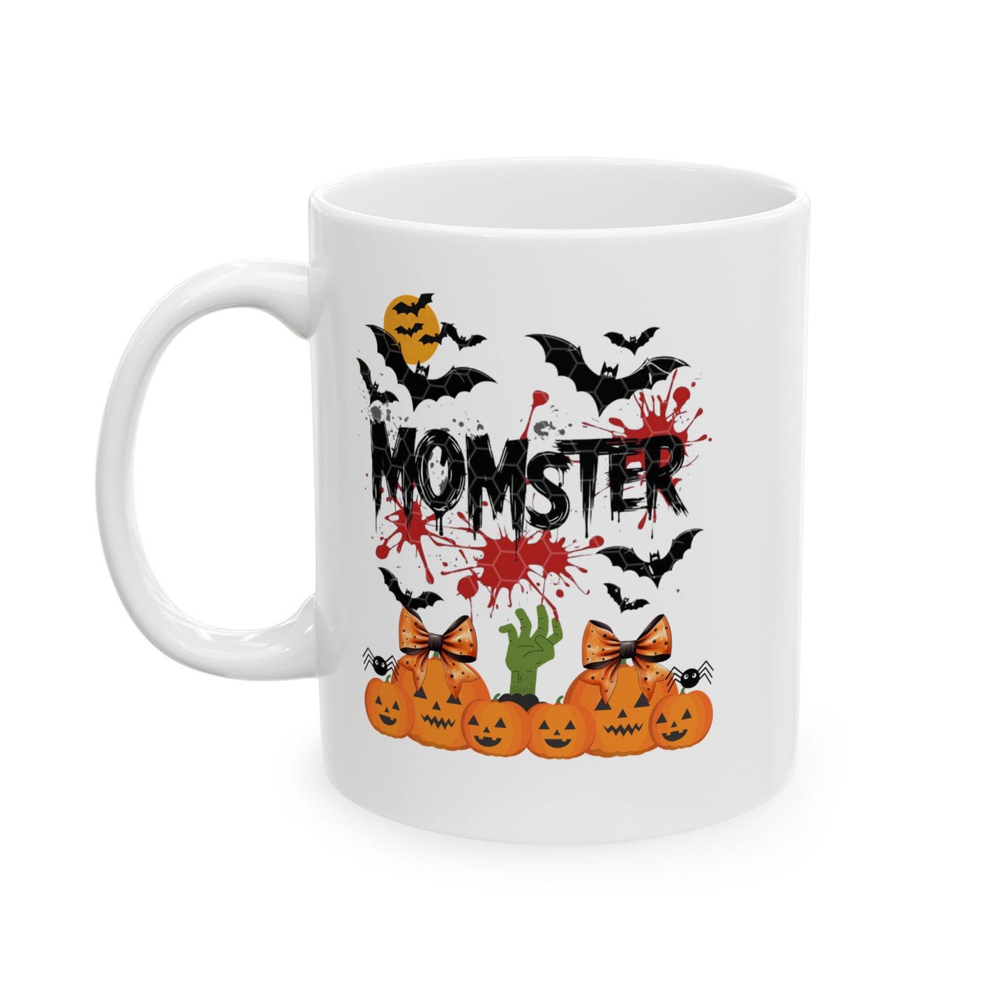 Momster Mugs, Funny Halloween Crewneck Mugs for Women