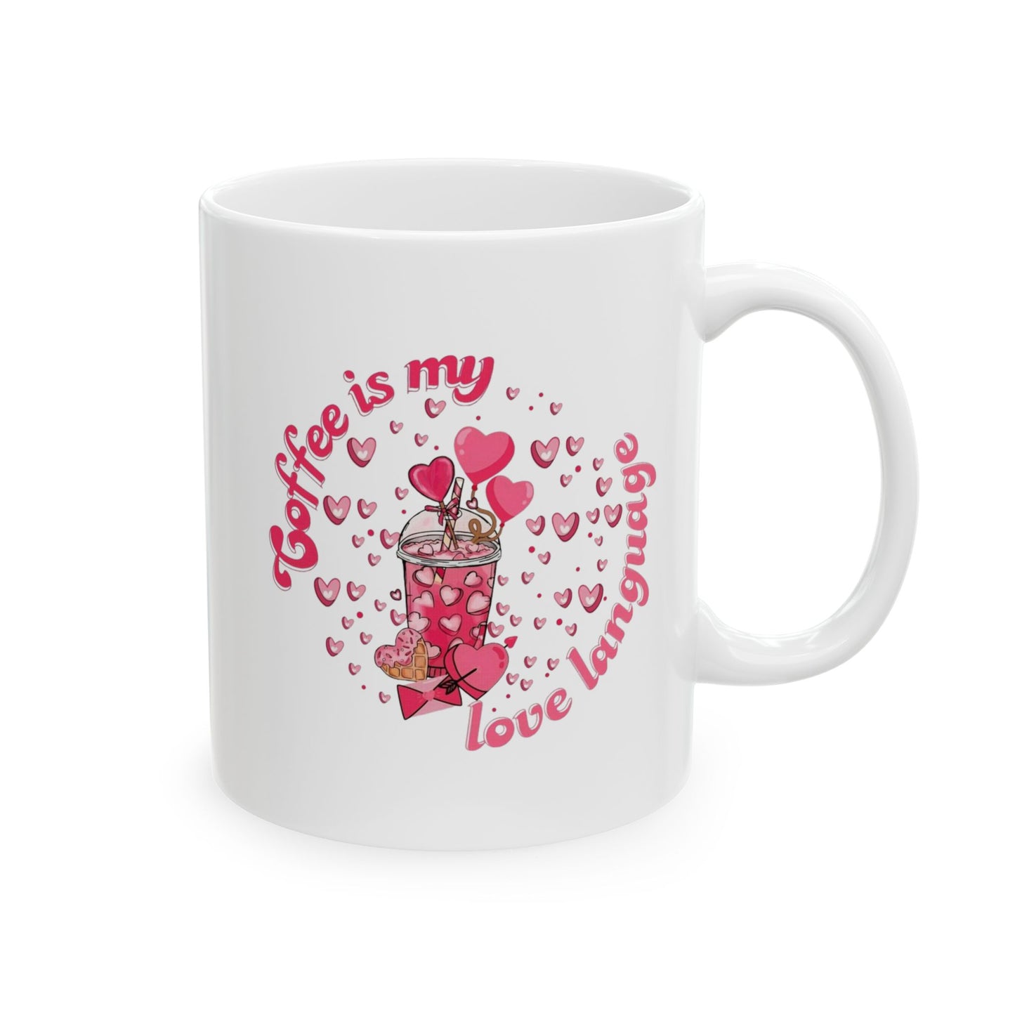 Coffee Is My Love Language Mugs, Coffee Lover Gift