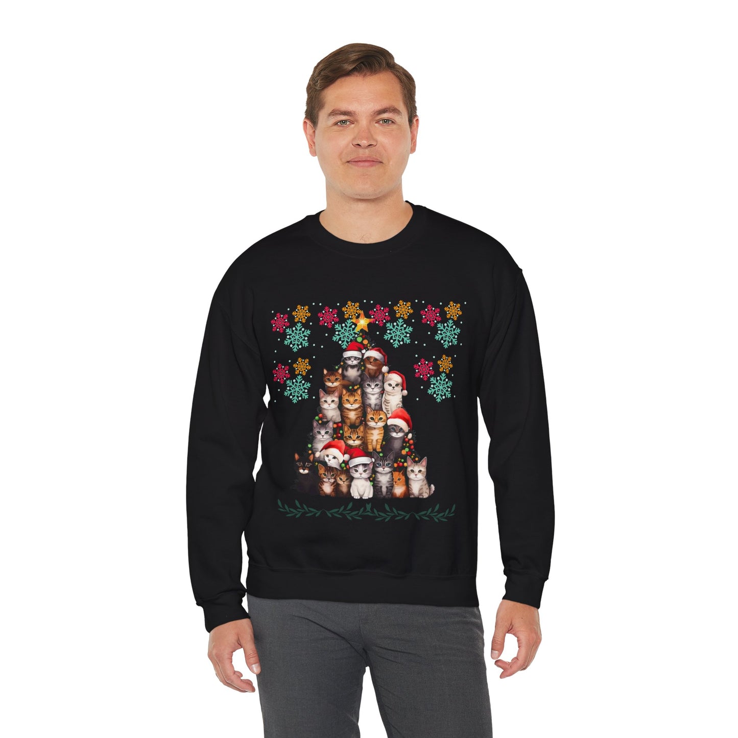 Funny Cats Christmas Sweatshirt