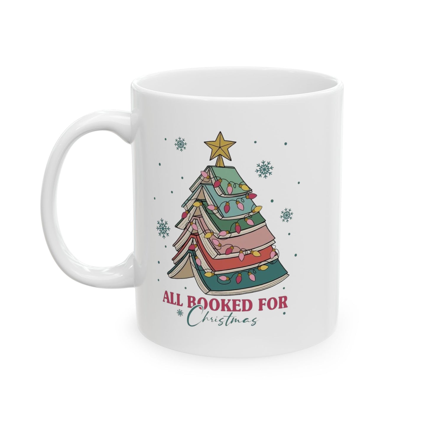 All Booked For Christmas Mugs