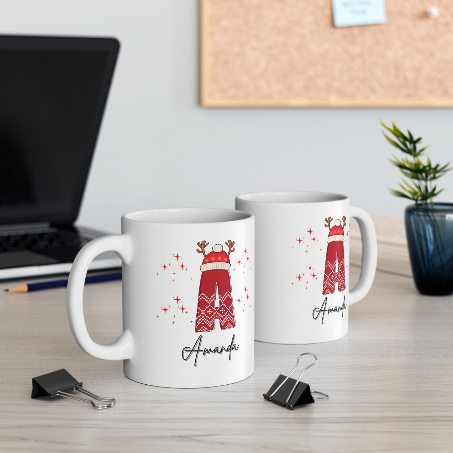 Family Christmas Name Mugs