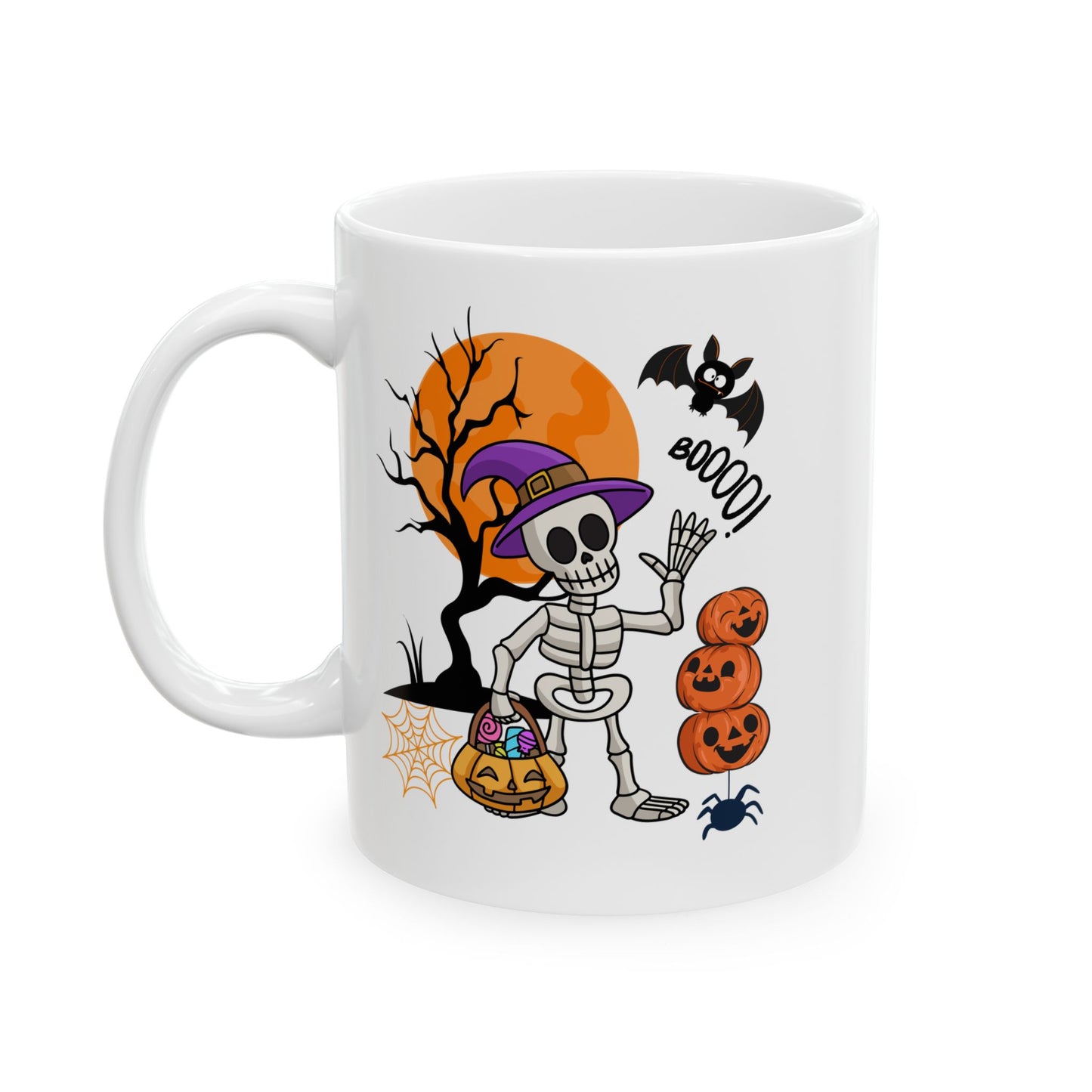 Halloween Skeleton Mugs, Dead Halloween Mugs