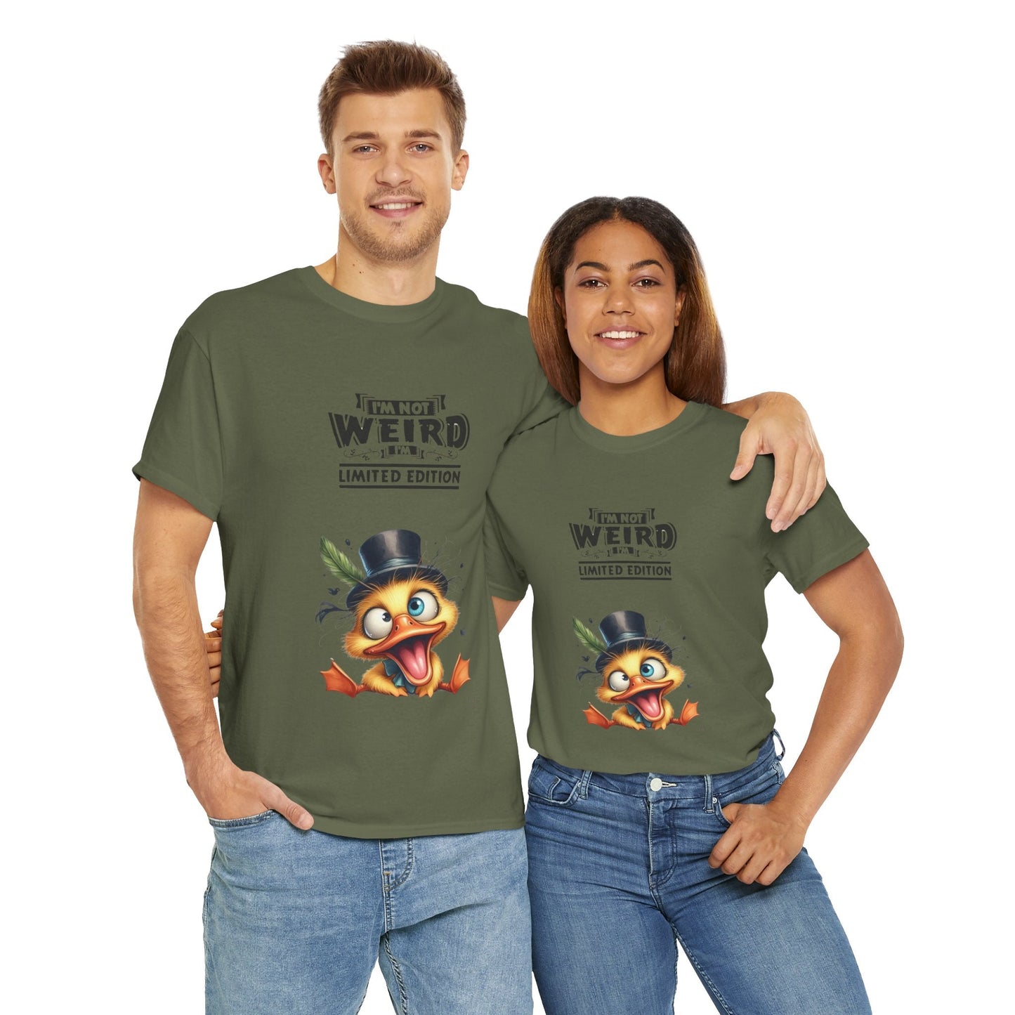 Limited Edition Unisex Heavy Cotton Tee - "I'm Not Weird" Graphic Tee