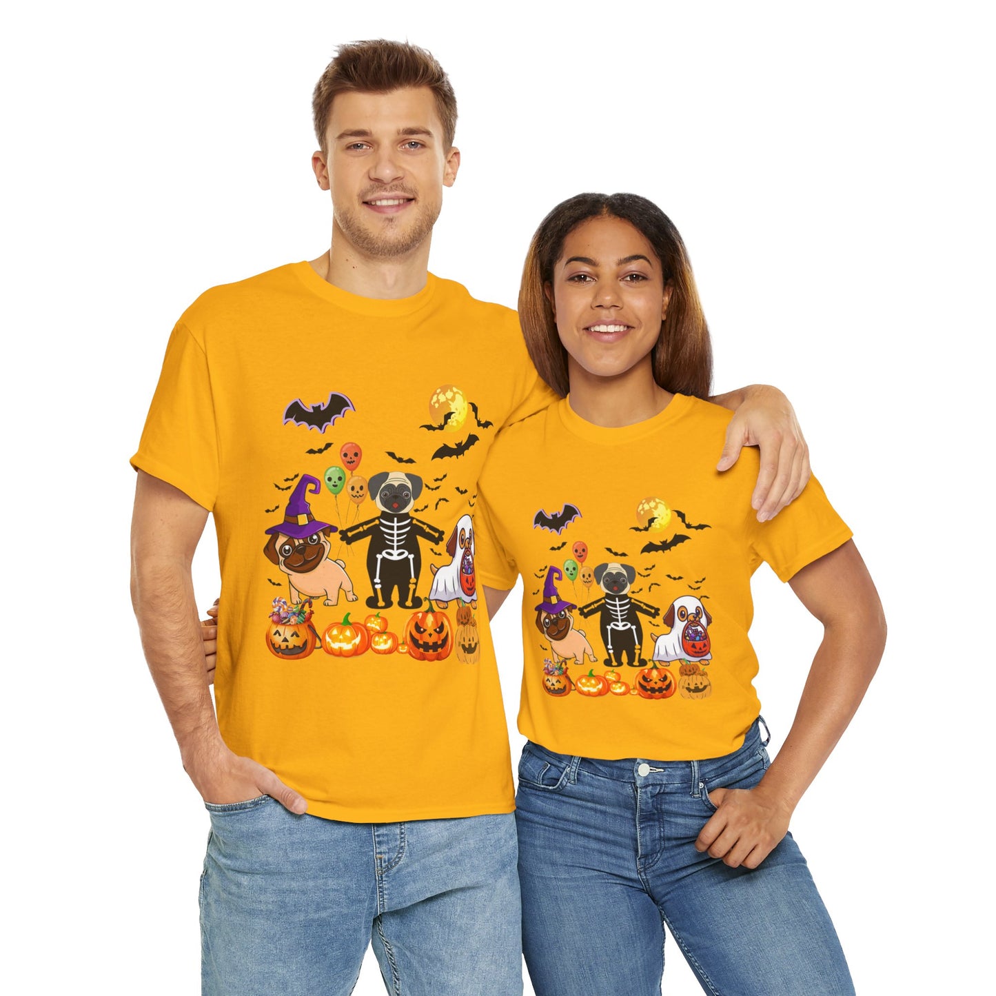 Spooky Season Ghost Dogs Halloween Pumpkin Tshirt, Halloween Dog T-Shirt, Ghost Dog Tee, Pumpkin Shirt, Cute Dogs Tees, Animal Lovers Gift