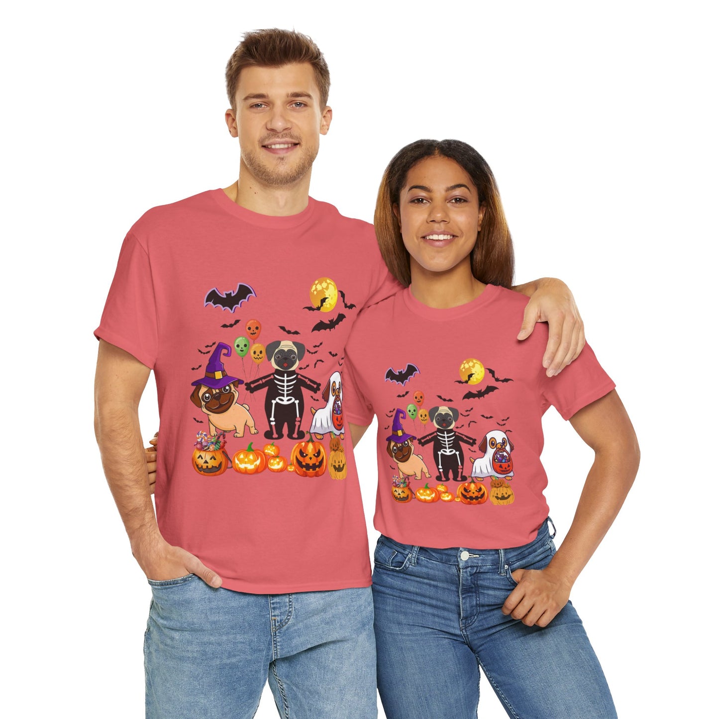 Spooky Season Ghost Dogs Halloween Pumpkin Tshirt, Halloween Dog T-Shirt, Ghost Dog Tee, Pumpkin Shirt, Cute Dogs Tees, Animal Lovers Gift